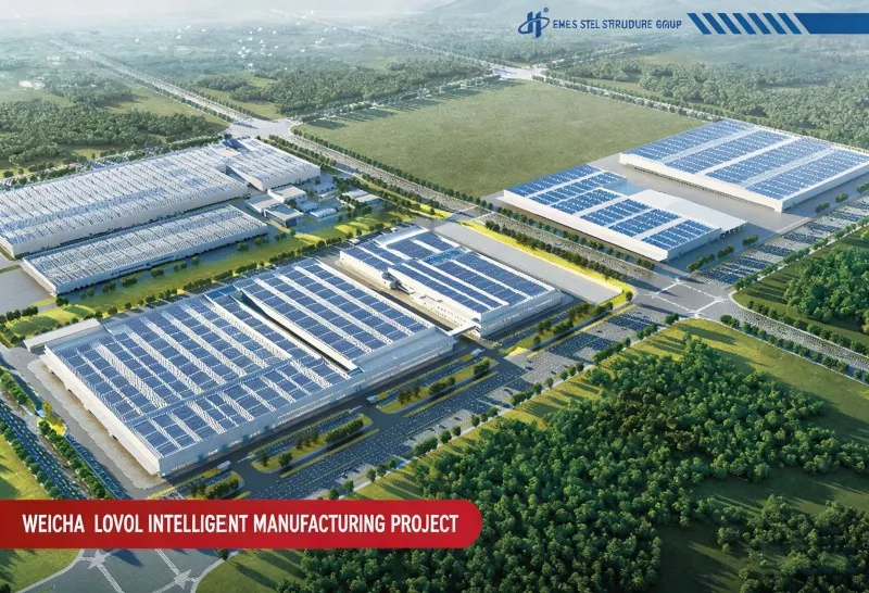Steel Frame Mechanical Manufacturing Factory Construction