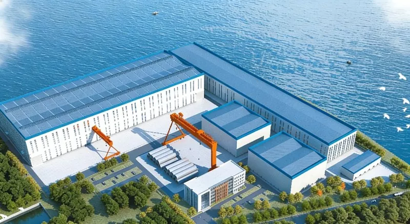 Стальная конструкция морского ветроэнергетического завода